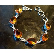 521 bracelet citrine, argent sterling 